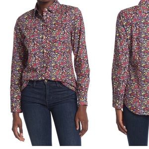 J. Crew Floral Button Down Shirt